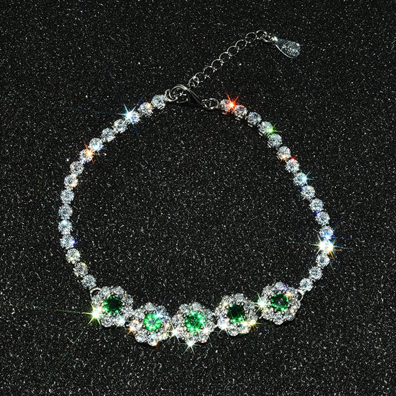Full Diamond Snowflake Bracelet Fashion Design Sensation Claw Chain Snowflake Bracelet