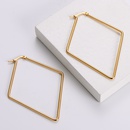 AML Titanium Steel Womens Korean Style Fashion Geometric Gold Earrings Simple Shape Temperament Fashion Stylepicture8