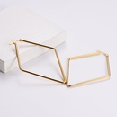 AML Titanium Steel Womens Korean Style Fashion Geometric Gold Earrings Simple Shape Temperament Fashion Stylepicture9