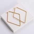 AML Titanium Steel Womens Korean Style Fashion Geometric Gold Earrings Simple Shape Temperament Fashion Stylepicture10