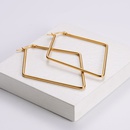 AML Titanium Steel Womens Korean Style Fashion Geometric Gold Earrings Simple Shape Temperament Fashion Stylepicture11