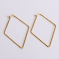 AML Titanium Steel Womens Korean Style Fashion Geometric Gold Earrings Simple Shape Temperament Fashion Stylepicture13