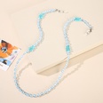 New cartoon cute bear glasses chain antilost hanging neck extension chain diy pearl peach heart glasses mask chainpicture14