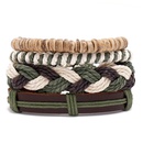wholesale personality woven multilayer hemp rope bracelet bracelet simple diy 4piece leather braceletpicture7