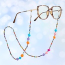 explosion models dice mask chain hanging neck glasses chain mask rope hanging chain necklace colorful rice bead chainpicture1