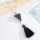 geometric resin necklace dark simple pendant tassel sweater chain autumn and winter new chainpicture9