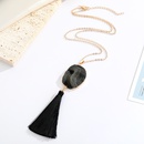 geometric resin necklace dark simple pendant tassel sweater chain autumn and winter new chainpicture11