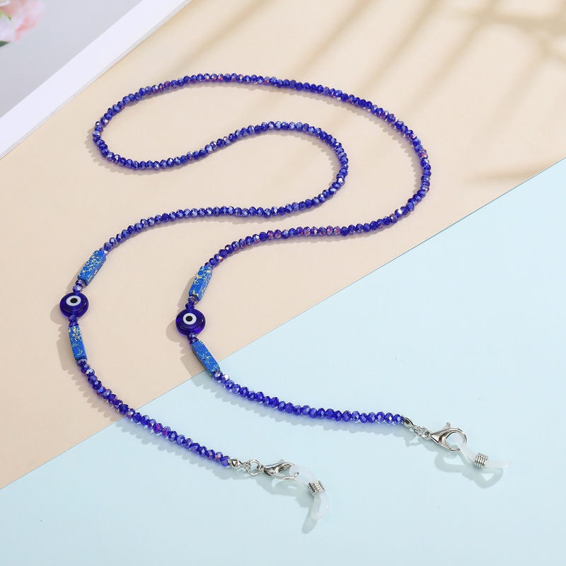 Turkey blue eyes mask chain hanging neck glasses chain mask rope hanging chain necklace glass bead chain