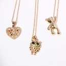 style fashion personality bear love pendant necklace simple trend singlelayer necklace jewelrypicture8