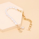 Small design sense beauty head pearl chain stitching necklace fashion temperament stacked choker clavicle chainpicture10