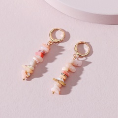 Fashion Jewelry Rough Stone Earrings Earrings