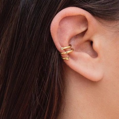 fashion jewelry unilateral asymmetric star ear clips