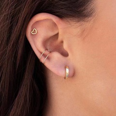 Bijoux fantaisie unilatéraux asymétriques oreille clips boucles d'oreilles ensemble de boucles d'oreilles