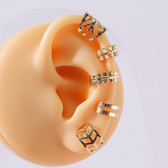 Fashion Jewelry Unilateral Ear Clip Stack Earrings Asymmetric Earrings