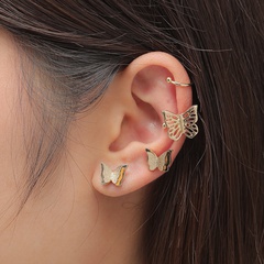 bijoux fantaisie boucles d'oreilles papillon clips d'oreille boucles d'oreilles asymétriques unilatérales