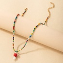 European and American crossborder new product Bohemia style mixed wear rice bead mushroom necklacepicture13