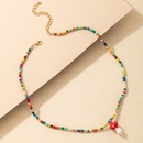 European and American crossborder new product Bohemia style mixed wear rice bead mushroom necklacepicture14