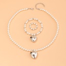 Fashion Electroplating Love Pendant Necklace Bracelet Ring Setpicture10