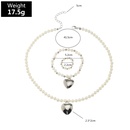 Fashion Electroplating Love Pendant Necklace Bracelet Ring Setpicture13
