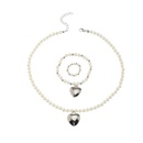 Fashion Electroplating Love Pendant Necklace Bracelet Ring Setpicture14