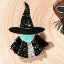 exaggerated alloy diamondstudded Halloween witch earrings retro oil dripping character style earrings earringspicture8