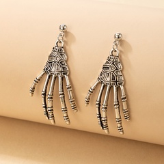 2021 European and American cross-border new retro ethnic style two-hand earrings