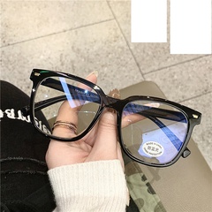 Retro übergroßer Rahmen ohne Make-up flacher Spiegel 2021 neuer Anti-Blu-ray-Brillen rahmen für Frauen Straßen aufnahmen kann mit Myopie-Brillen rahmen ausgestattet werden