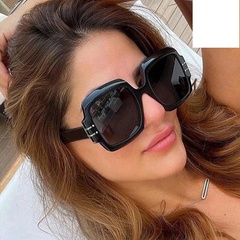 new fashion sunglasses retro horizontal strip decorative sunglasses big frame