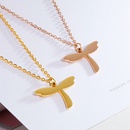 fashion trend stainless steel dragonfly clavicle chain creative personality titanium steel necklacepicture11