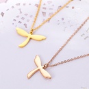 fashion trend stainless steel dragonfly clavicle chain creative personality titanium steel necklacepicture13