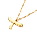 fashion trend stainless steel dragonfly clavicle chain creative personality titanium steel necklacepicture14