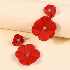 Creative Fashion Alloy Flower Earrings