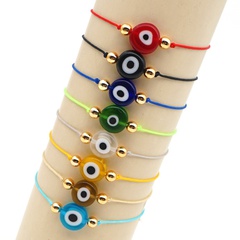 colored glaze demon eyes treasure rope bracelet simple bracelet