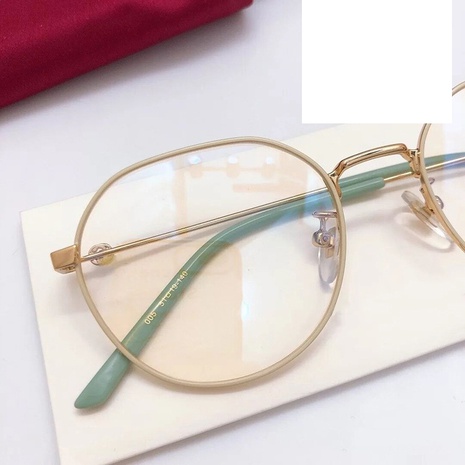 retro metal hit color square frame glasses wholesale nihaojewelry's discount tags