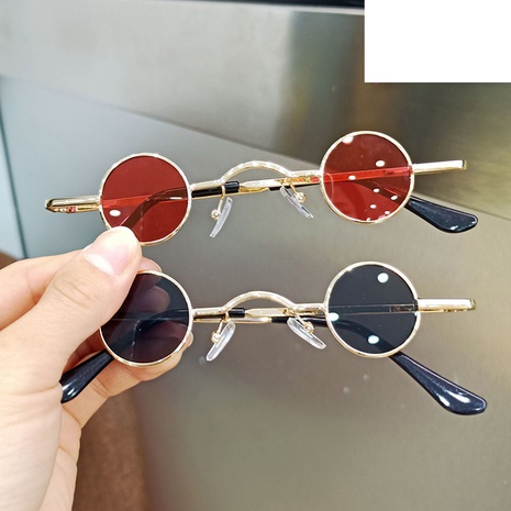 children's retro round frame sunglasses wholesale Nihaojewelry's discount tags