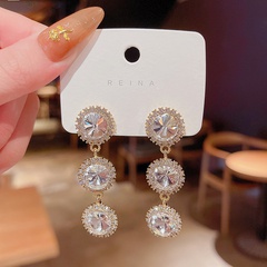 Boucles d'oreilles à pompons géométriques en perles de coréen en gros Nihaojewelry