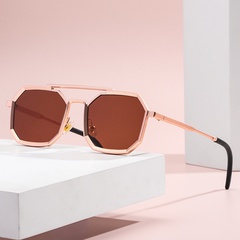 retro double beam polygonal frame sunglasses wholesale Nihaojewelry