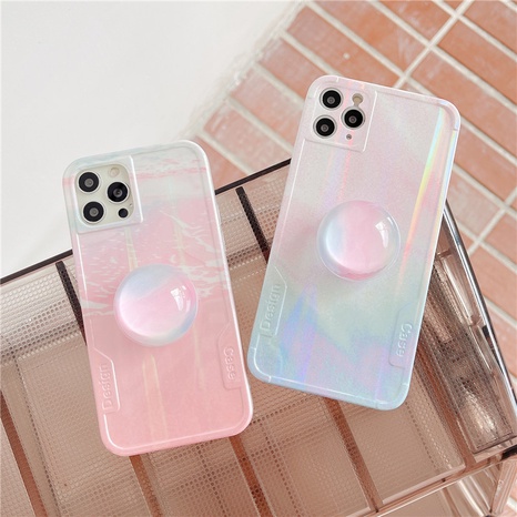 Korean style gradient cloud crystal stand mobile phone case wholesale Nihaojewelry's discount tags