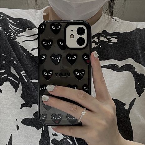 fashion black eyes heart mobile phone case wholesale Nihaojewelry's discount tags