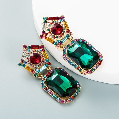 square rhinestone pendant earrings wholesale nihaojewelry's discount tags