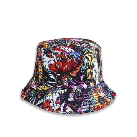vintage fashion printing double-sided fisherman hat wholesale nihaojewelry's discount tags