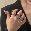 Mode Sigkeiten Farbe Acryl runden Strass Doppelfarbe passenden Ring Grohandel nihaojewelrypicture19