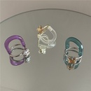 Mode Sigkeiten Farbe Acryl runden Strass Doppelfarbe passenden Ring Grohandel nihaojewelrypicture16