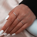 Womens ultrafine twist slimming titanium steel ring 3piece setpicture9