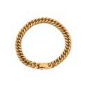 European and American 73mm thick Cuban chain bracelet 18K goldplated stainless steel braceletpicture15