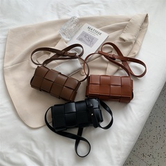 woven small square bag new autumn shoulder bag style messenger bag handbag