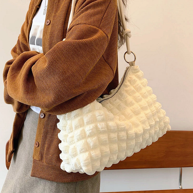 sac  bulles nouveau style portable mode niche une paule sac sous les bras texture sac de banlieue sac fourretout