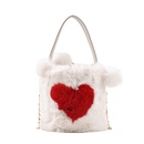 Love Pouch 2021 Autumn and Winter New Chain Messenger Bag Niche Cute Girl Furry Portable Bucket Bagpicture23