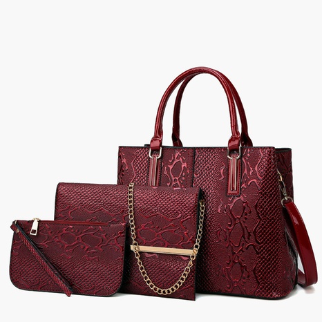 embossed portable shoulder messenger bag set wholesale Nihaojewelry's discount tags