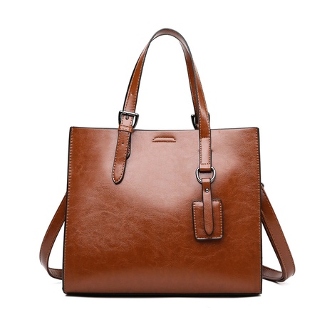 fashion solid color large capacity shoulder tote bag wholesale nihaojewelry's discount tags